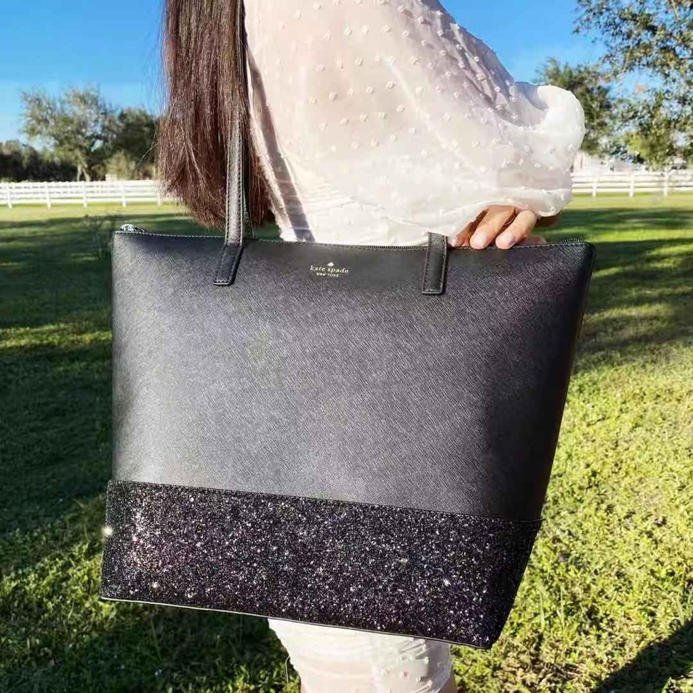 BUNDLE💕Kate Spade Tote & Wallet SET Glitter - Picture 11 of 12